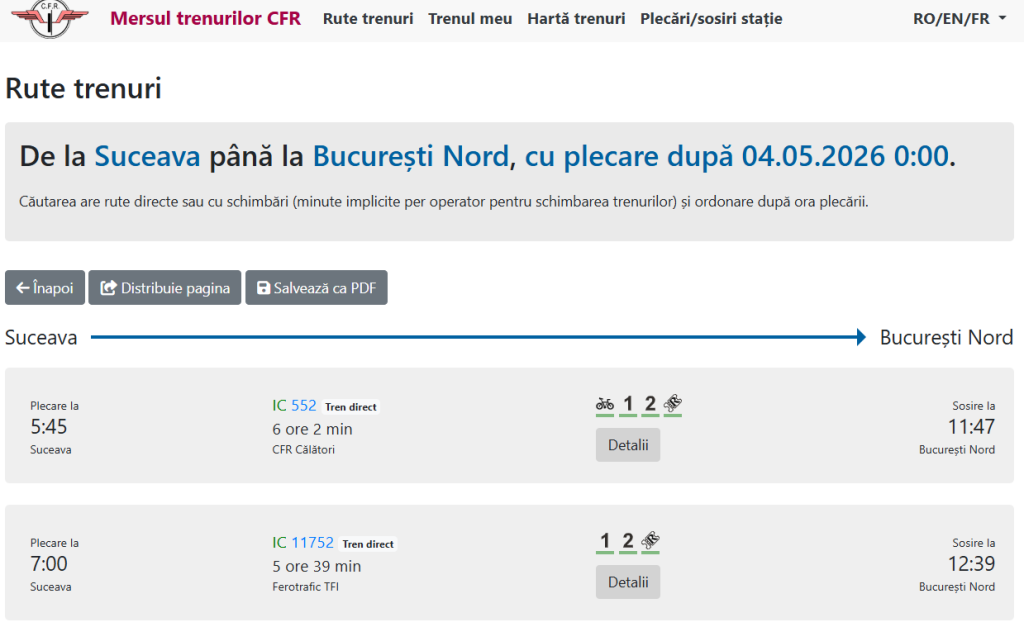 Infofer Noul operator Ferotrafic TFI integrat în platforma mersultrenurilor ...