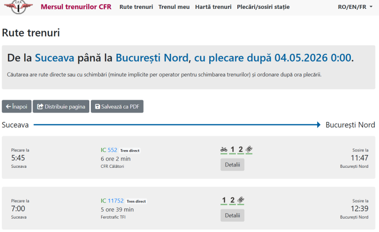 Infofer Noul operator Ferotrafic TFI integrat în platforma mersultrenurilor ...